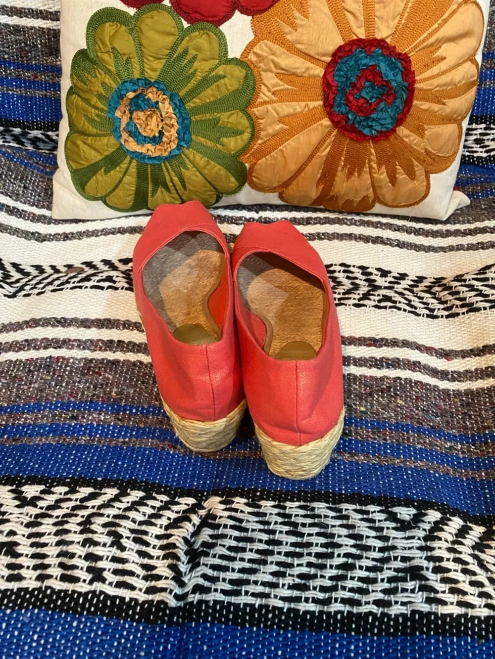 Ralph Lauren Cecilia espadrille wedges 9B